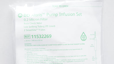 BD 11532269 Alaris Pump Infusion Set 0.2 Micron Filter 20ml (x)